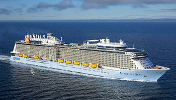 Quantum of the Seas während der Probefahrt auf der Nordsee © Meyer Werft – Royal Caribbean Cruises Ltd.