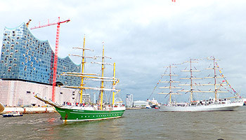 Großsegler sind auch beim 826. Hafengeburtstag Hamburg mit von der Partie © Melanie Kiel
