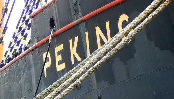 Die Viermastbark Peking im South Street Seaport Museum in New York © Melanie Kiel