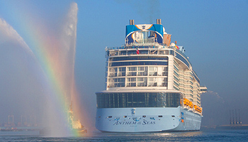 Die Anthem of the Seas sticht in See © Royal Caribbean