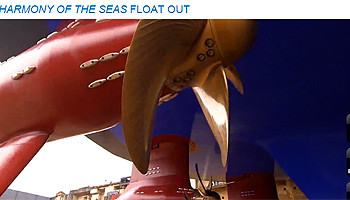 Aufschwimmen der Harmony of the Seas © Royal Caribbean International