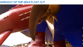 Aufschwimmen der Harmony of the Seas © Royal Caribbean International