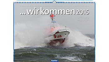 Kalender „… wir kommen 2016“ über die Arbeit der Seenotretter ©: YPScollection, Peter Neumann