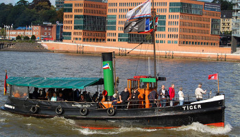 Der Dampfschlepper "Tiger" (1910) war bis 1978 in Dienst © Melanie Kiel