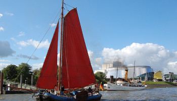 Die 1883 von der Werft Van Duijvendijk gebaute Tjalk (Boeierschuit) Hoop op Welvaart © Melanie Kiel