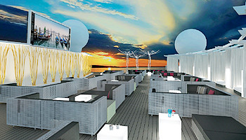 Rooftop Terrace auf der Celebrity Infinity  © Celebrity Cruises