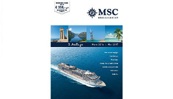 Die dritte Katalogauflage für die Saison 2016/2017 © MSC Kreuzfahrten