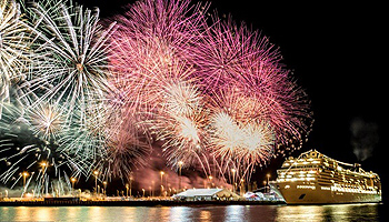 MSC Musica Erstanlauf in Abu Dhabi © MSC Kreuzfahrten