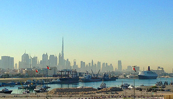 Blick vom Port Rashid © Melanie Kiel