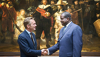 Orlando Ashford and Wim Pijbes at Rijksmuseum, museum of the Netherlands, in Amsterdam © Rijksmuseum