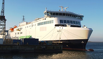 Scandlines’ neue Fähre „Berlin” wurde in der dänischen Werft FAYARD auf eine Diät gesetzt © Scandlines