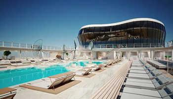 Pool der MSC Meraviglia © MSC Cruises