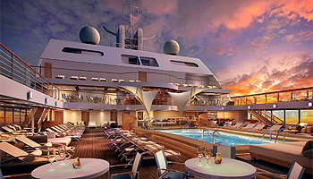 Pooldeck der Seabourn Encore © Seabourn