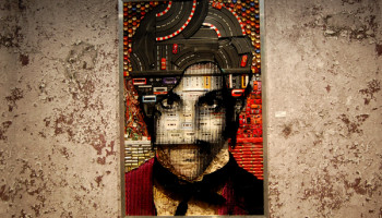 Prince-Kunstwerk am Eingang zum neuen Veranstaltungsraum Studio © Melanie Kiel