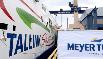 Tallink LNG Fähre Megastar in der Turku Meyer Werft getauft © Meyer Turku