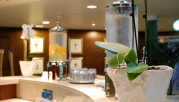 Erfrischung zwischen Training und Treatments an der Bar im Canyon Ranch SpaClub © Melanie Kiel