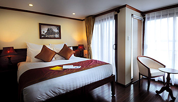 Deluxe-Kabine auf der MS Mekong Prestige 2 © Plantours Kreuzfahrten