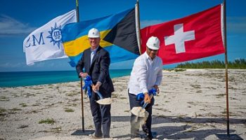 Spatenstich für das Ocean Cay MSC Marine Reserve © MSC Cruises