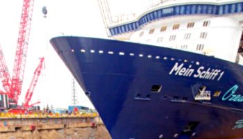 Aufschwimmen der neuen Mein Schiff 1 @ TUI Cruises