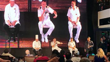 Beim Q&A stehen Hotel Manager, Chef de Cuisine und Chefingenieur dem Publikum gerne Rede und Antwort © Melanie Kiel