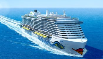 Ansicht des neuen Helios-Klasse-Schiffs von AIDA © Meyer Werft