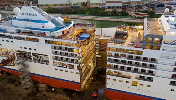 Silversea verlängert Silver Spirit in der Fincantieri Werft © Silversea/Elena Simonazzi