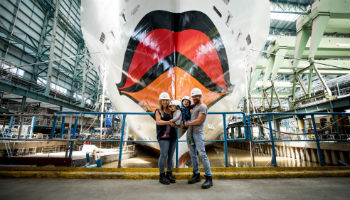 Tauffamilie Mirza © AIDA Cruises
