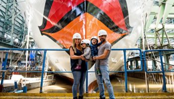 Tauffamilie der AIDAnova © AIDA Cruises