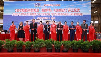 Stahlschnitt der neuen Ostseefähre © Viking Line