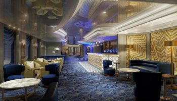 Im Art déco-Stil präsentiert sich The Princess Live! and Café auf der neuen Enchanted Princess © Princess Cruises