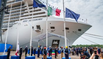 Die Übergabe der MSC Seashore auf der Fincantieri-Werft © Ivan Sarfatti 